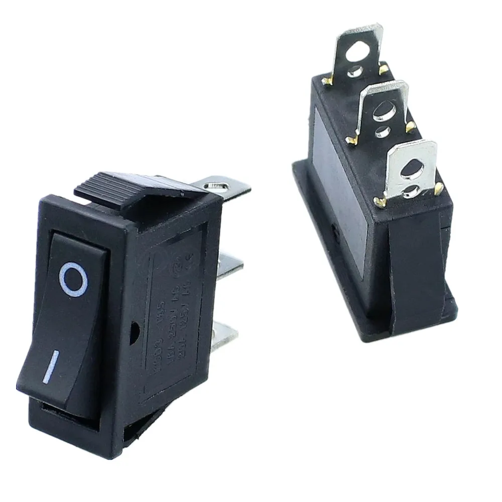 KCD3 On Off 3Pin клавишный выключатель DPST 15A/20A 250V/125VAC KCD3|cover rocker switch|on/off switchkcd3 switch |