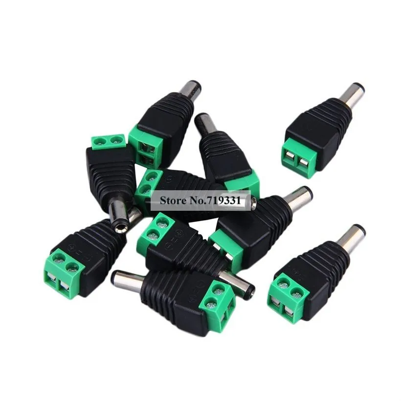 Штекерный разъем питания постоянного тока 10x12 в 2 1x5 5 мм для CCTV|connector adapter|connector