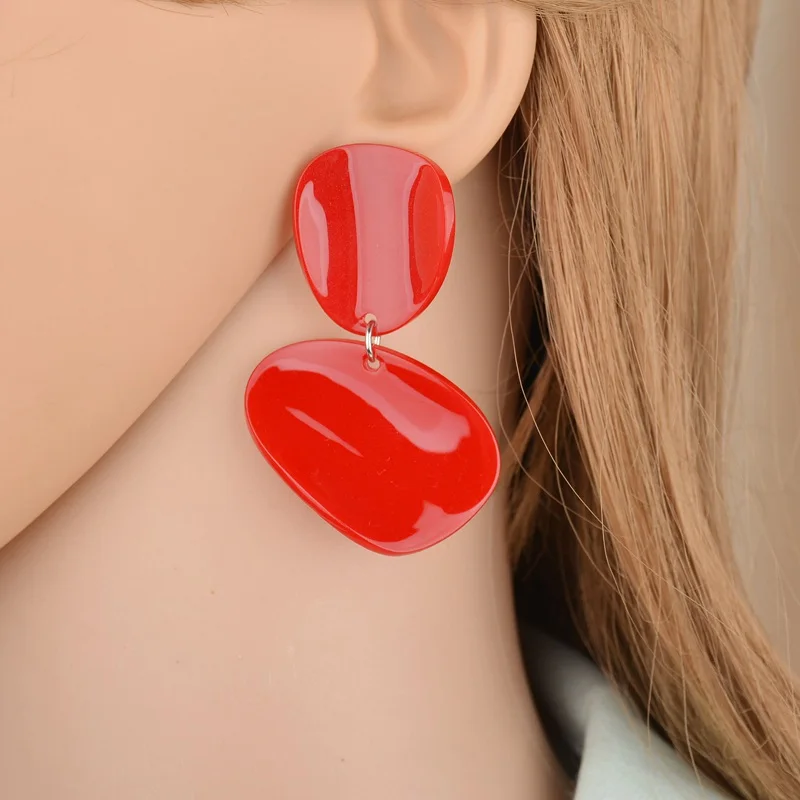 Акриловые серьги Terreau Kathy с геометрическими элементами большие серьги|earrings