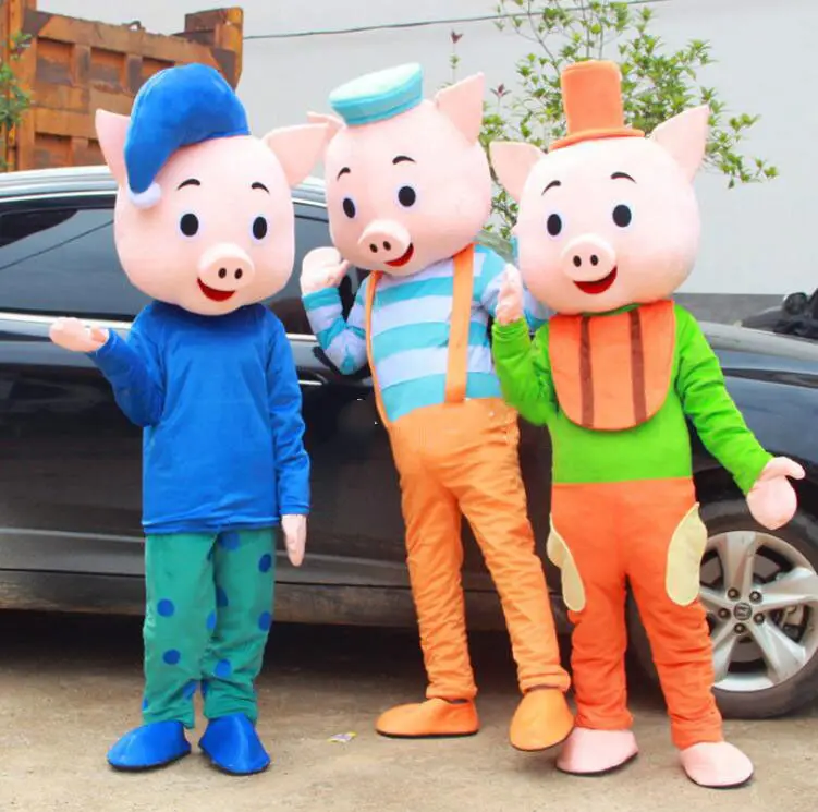 

New Halloween Pig Mascot Costume Adult Size Cosplay Party Fancy Dress Outfits Clothing Advertising Carnival Christmas Costume