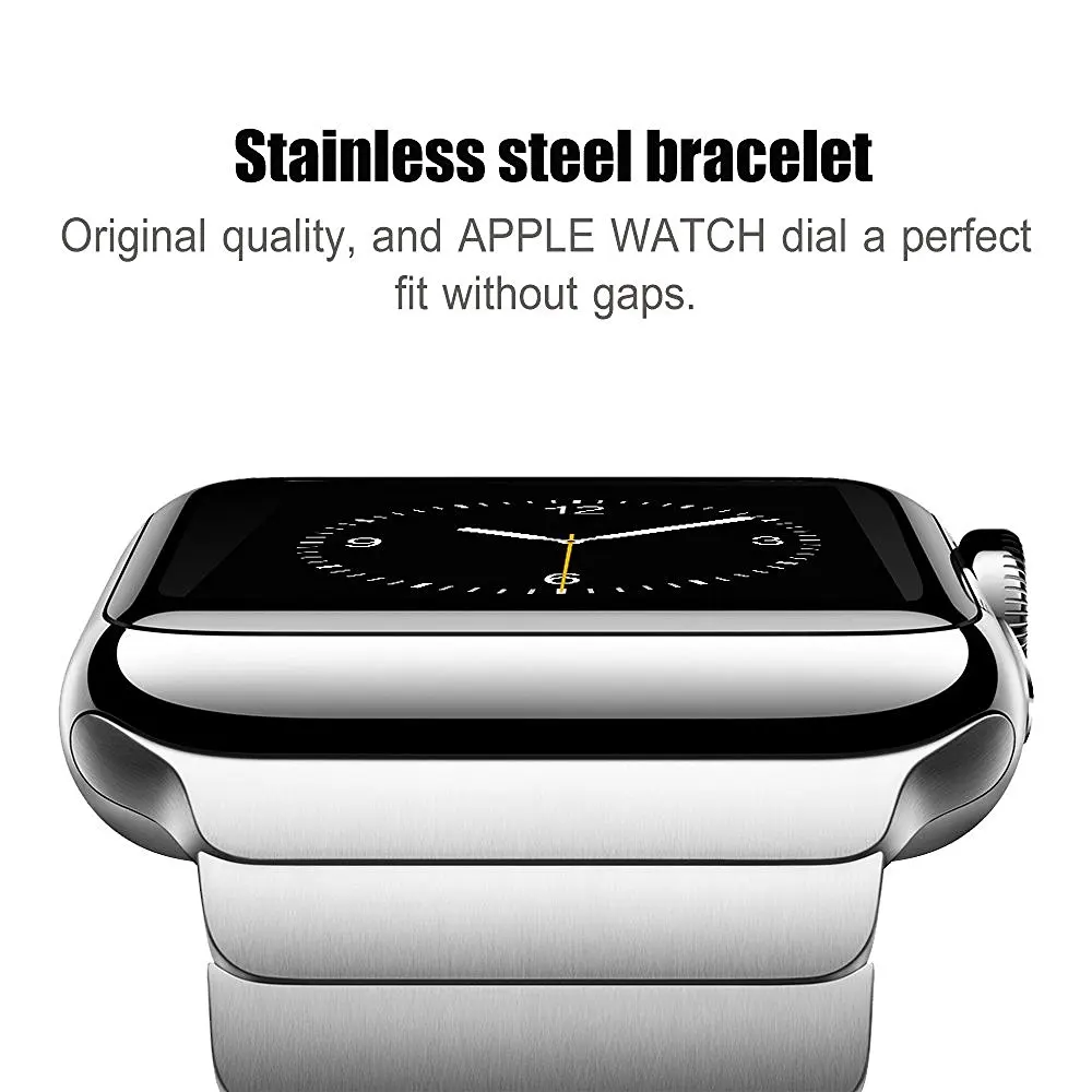 Osrui ремешок для наручных часов Apple watch, версии 4 44 мм 42 мм Бабочка Пряжка часов iwatch, версия 3, 2, 1, 40 мм/38 наручные часы из нержавеющей стали ссылка браслет ремешок для часов