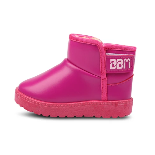 Warm Kids Snow Boots For Children 2018 New Toddler Winter Waterproof children's shoes Non-slip Flat Round Toe Girls Baby |