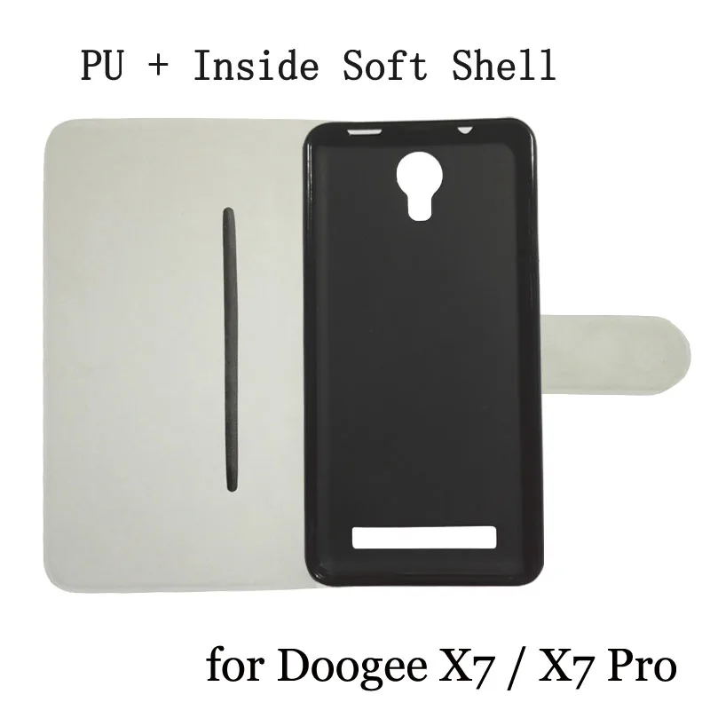 For Doogee X7 Case Soft TPU Shell + PU Leather Flip Special Cover Pro | Мобильные телефоны и аксессуары