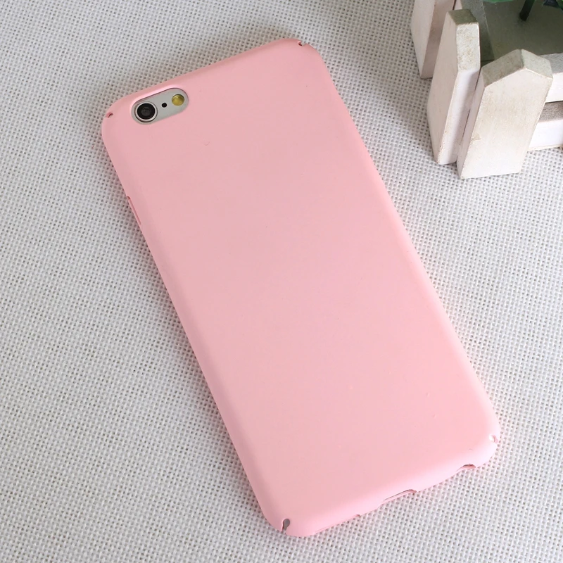 Оригинальный чехол для телефона iPhone 6 6s 7 8 Plus 5 5S SE X Простой однотонный ультра