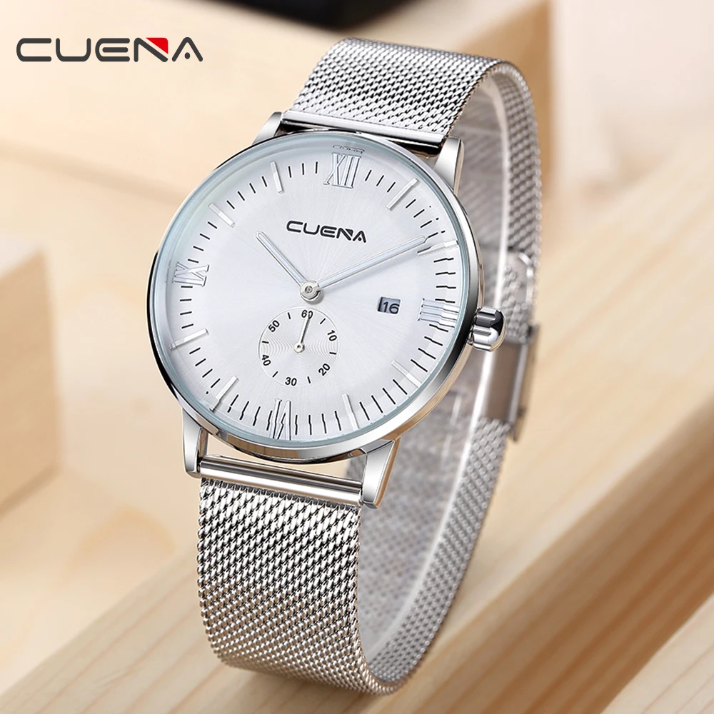 CUENA Relogio Masculino Men Watch Fashion Quartz Clock Watches Business Waterproof Sport Top Brand Male Wrist | Наручные часы