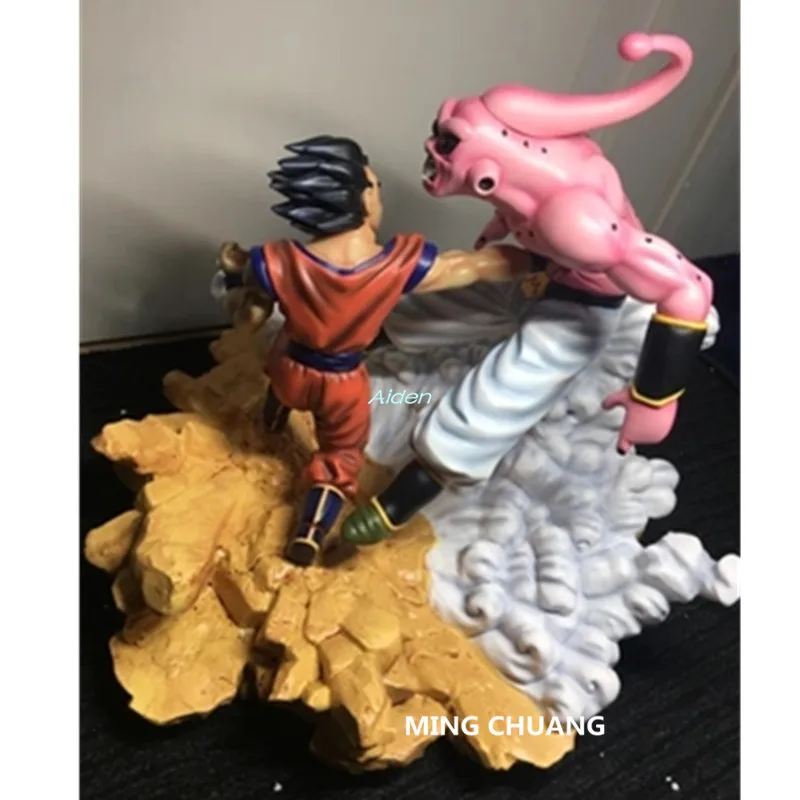 12 &quotДраконий жемчуг статуя Супер Saiyan бюст Сон Гоку бой Majin Buu полная длина портрет