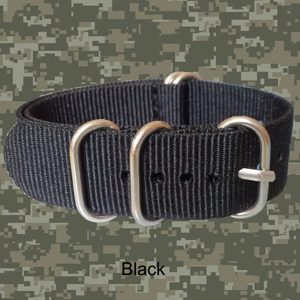 Ремешок для часов из нейлоновой ткани 18 мм 5 колец|nylon watchband|18 mmband buckle |