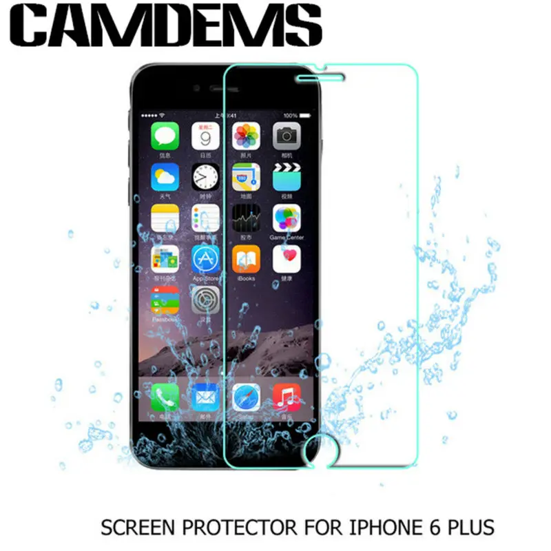 CAMDEMS 200 шт. 2.5D 0.3 мм Премиум Закаленное Стекло-экран протектор для iPhone 7 плюс 6 6s 5S 4S