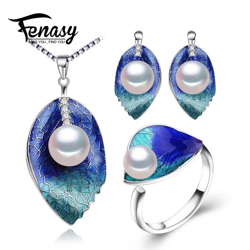 Серьги гвоздики из серебра 925 пробы с натуральным жемчугом|jewelry set 925|pearl jewelry setjewelry