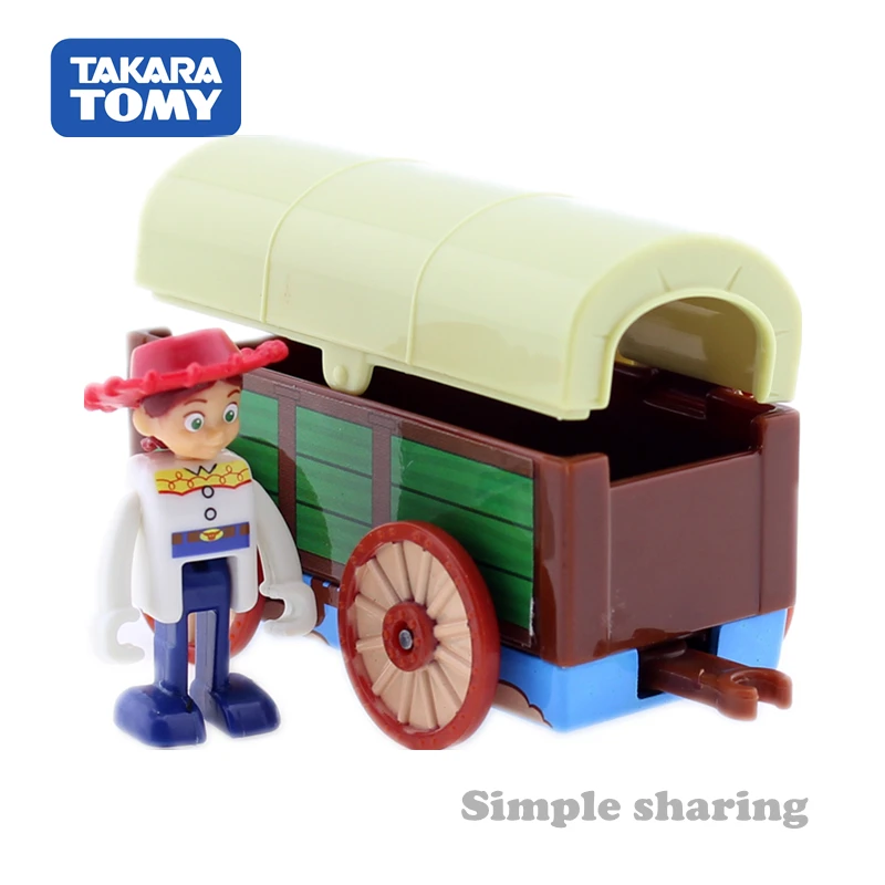 Takara Tomy Tomica Disney История игрушек 04 Джесси и карет американская девушка модель
