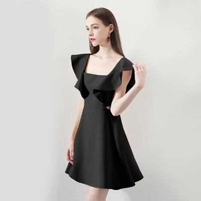 Бокал для шампанского короткое платье коктейль плотность потока Vestido Fiesta платье полуофициальное вечернее платье вечерние платья черный, красный белое коктейльное платье для выпускного вечера TS1179 - Цвет: 3