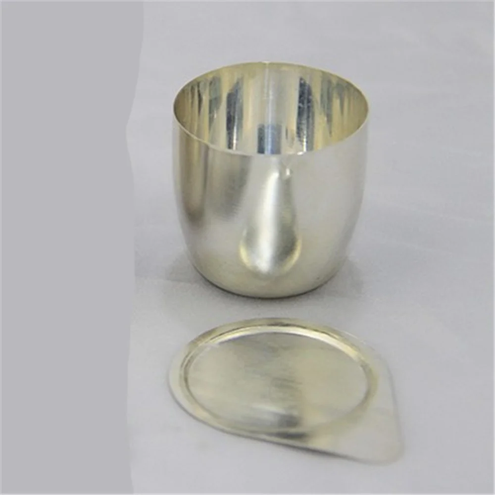 30ml silver crucible made by silver mine cup holder lab supplies