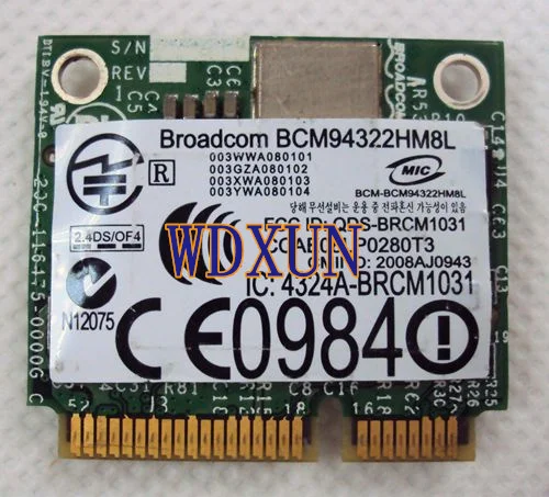 Беспроводная сетевая карта BCM94322HM8L DW1510 BCM4322 беспроводная с Wi Fi для драйвера|wireless