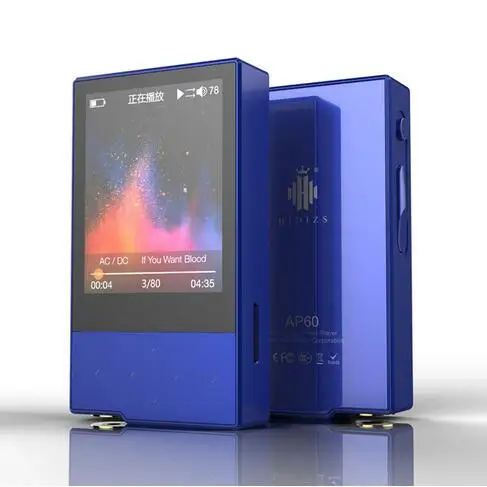 AP60II Blue Hidizs AP60 II HiFi портативный Bluetooth 4,0 Apt-x DSD USB DAC FLAC AAC APE MP3 мини музыкальный плеер AKM4452VN MAX97220A AP60II - Цвет: AP60II Blue