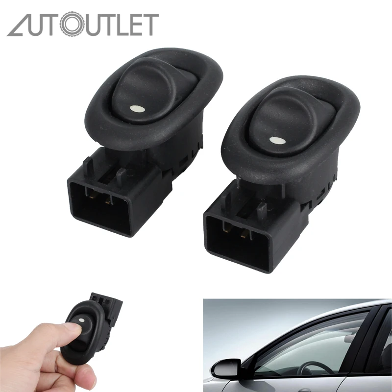 

AUTOUTLET Rear Window Power Switch Pair LH+RH For Holden Commodore VT VX VU VY VZ Electric Power Window Switch