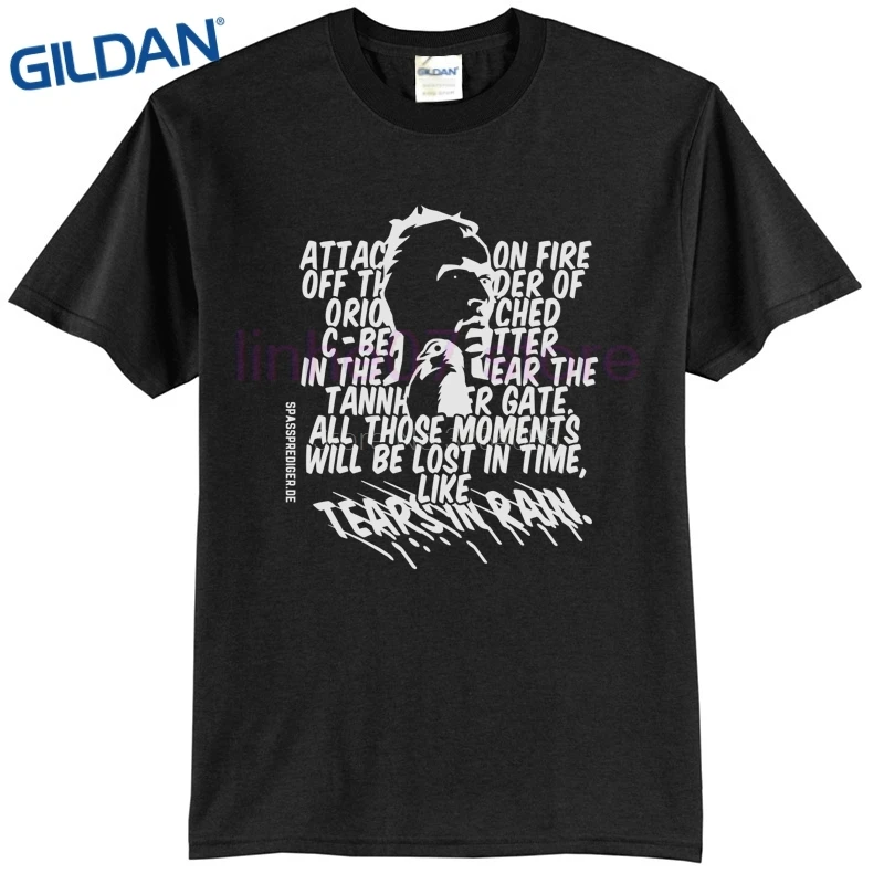 autumn Short Sleeves Cotton Blade Runner Tears in Rain 2019 Hot Sale Super Fashion Print Custom T Shirts | Мужская одежда