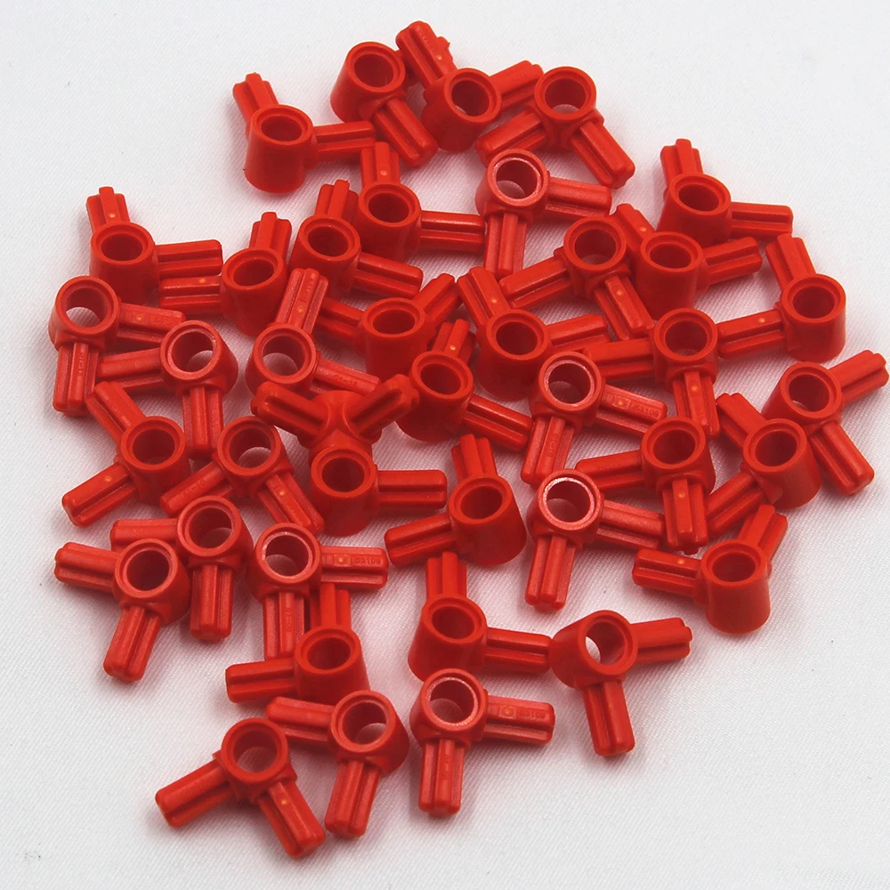 Самоблокирующиеся кирпичи MOC, строительные блоки, технические детали, 40 шт., технический Луч 1 М Вт. 2 поперечных оси 90DGE, совместимы с лучшими брендами