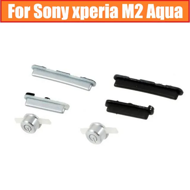 Оригинальный затвор камеры + Кнопки громкости питания для Sony Xperia M2 Aqua S50H S50T D2303 D2305