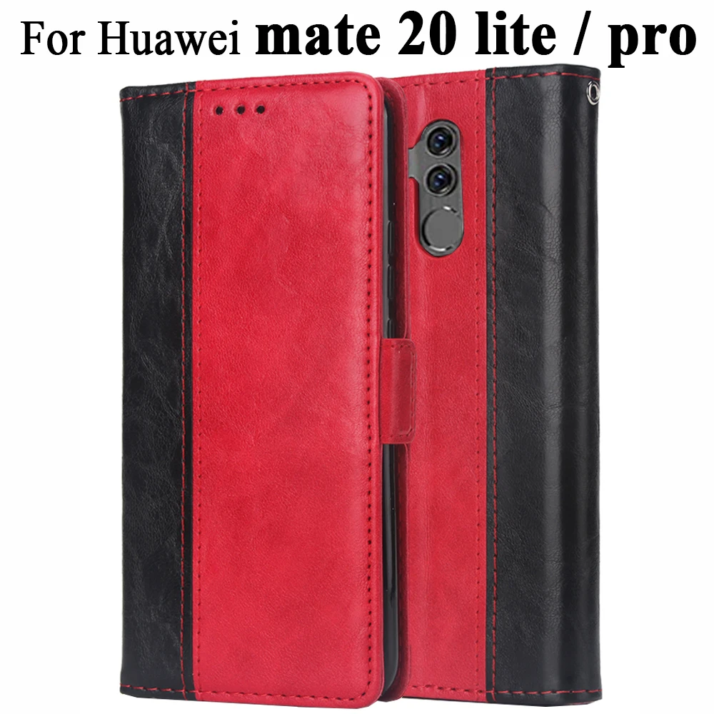Чехол Кошелек для Huawei mate 20 lite mate20 pro 20pro p10 p8 10 8 легкий матовый чехол карт huawey huwei