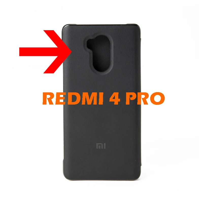 Оригинальный чехол-книжка для Xiaomi Redmi 4 Pro Prime защитный чехол Матовый кожаный с