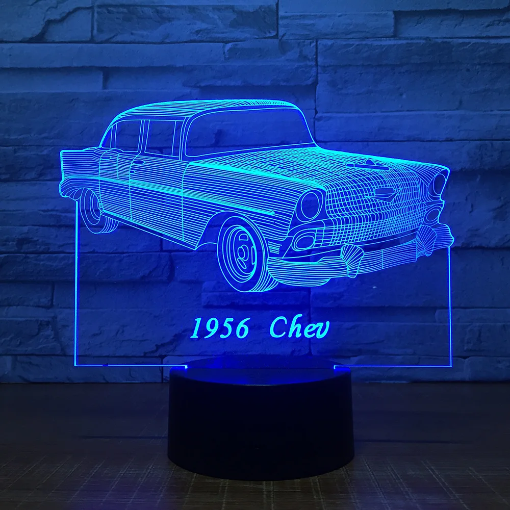 Классические автомобили светодиодные лампы цветной яркий сенсорный 3d маленький