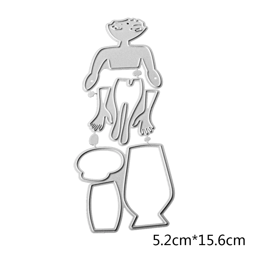 Трендовые женские режущие штампы металлический трафарет для DIY скрапбукинга