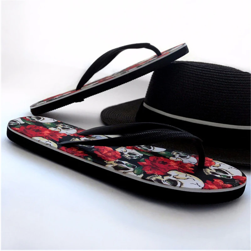 FORUDESIGNS/женские Вьетнамки с изображением кошки и собаки летние шлепанцы женская