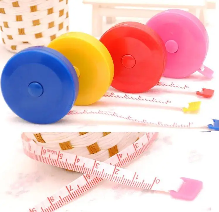 

Retractable Ruler Tape Measure 60 inch Sewing Cloth Tailor 1.5M Plastic tailoring materials Measure Tools SN1411