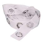 Верхняя лента для занавесок, 14 м, ленточная завеса, с проушинами, с прозрачным кольцом, с 5 кольцамим, белого цвета, ленточная завеса, Аксессуары для штор D40