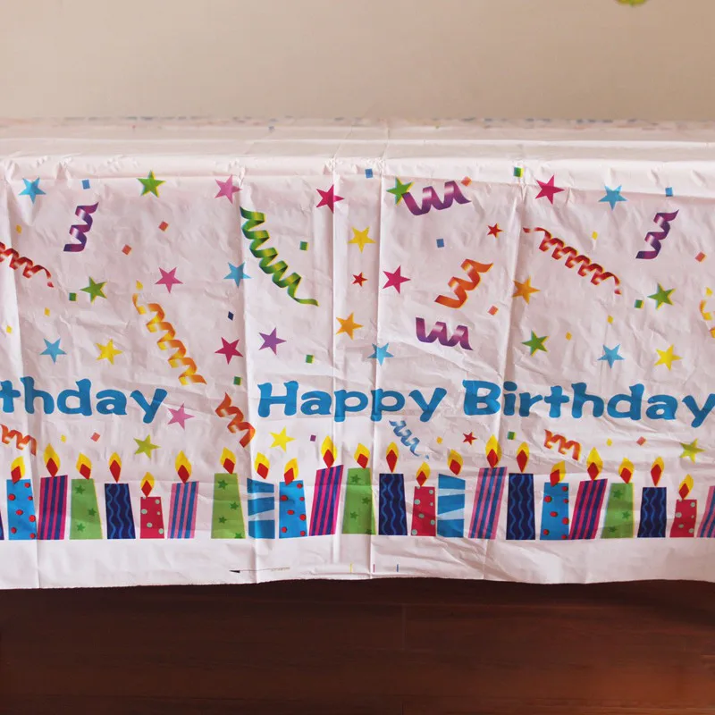 Hot 108cm*180cm Disposable Printing Tablecloths Children Birthday Party Decoration Disposal Kids Boys Event Supplies | Дом и сад