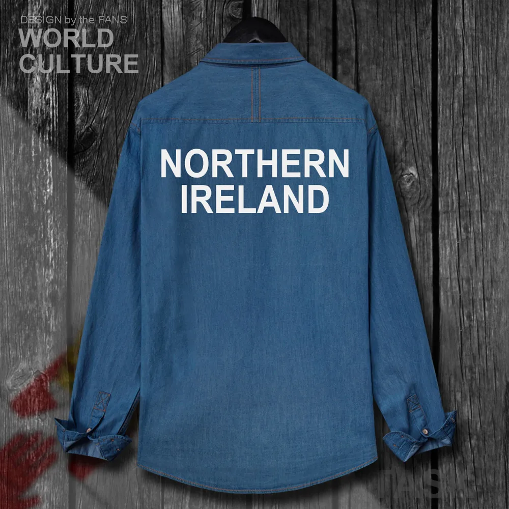 Мужская хлопковая рубашка с отложным воротником длинным рукавом