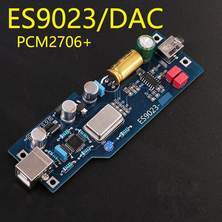 HiFi PCM2706 + ES9023 DAC Bottomless Noise Audio Decoder Daughter Card DIY kit/ Assembly board