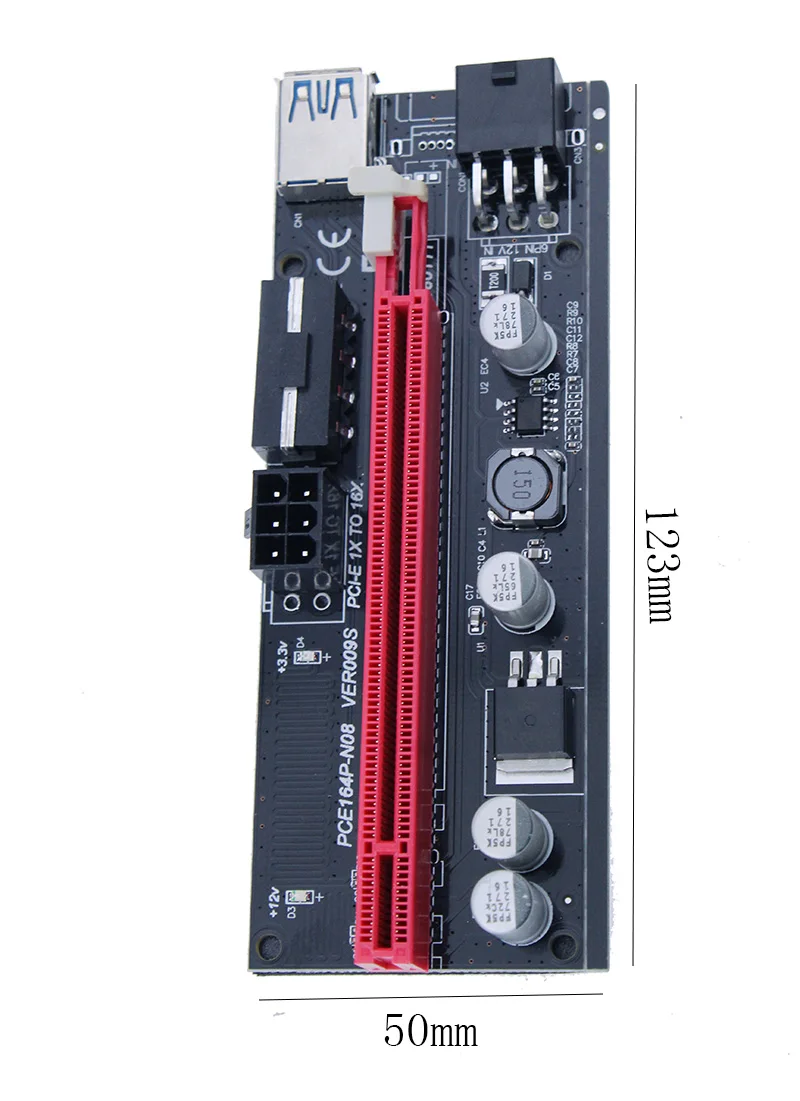 Райзер PCI E с кабелем USB 3 0 SATA на 6 контактов 4 контакта|Компьютерные кабели и