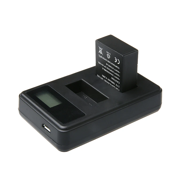3.7V 1680mAh Hero 3 bateria Battery + LED USB Dual Charger For Gopro Go pro Session 4K Action Sport Camera Accessories | Электроника