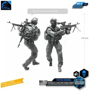 Фигурка Yufan, модель 135, современная, армия США, автоматы, штурмовой солдат, солдатик из 135 смолы Bee-13