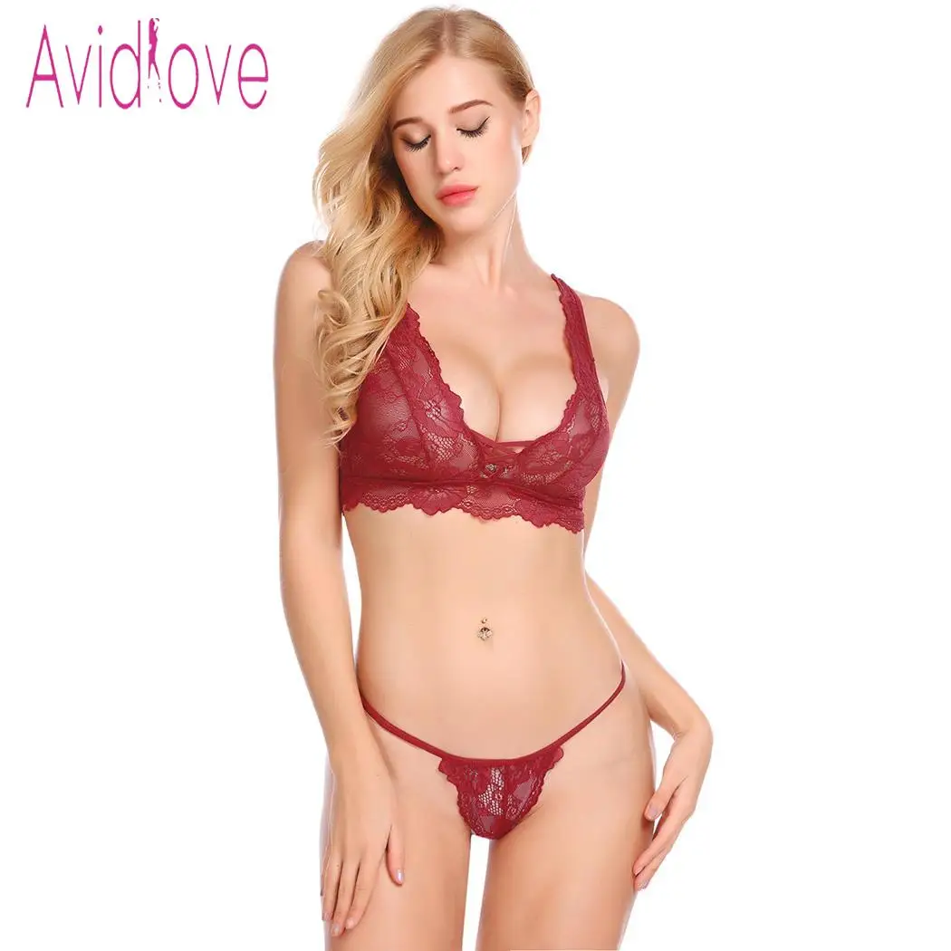Avidlove женское сексуальное нижнее белье костюмы Babydoll кружевной ремешок пэчворк