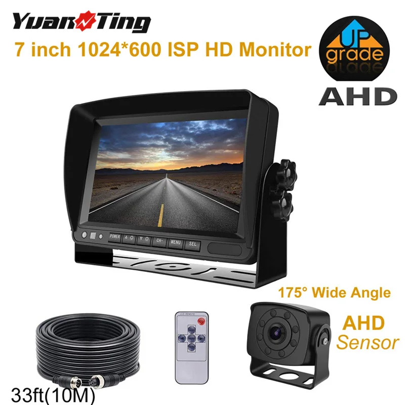 YuanTing 7 дюймовый FHD 1080P монитор 4 контактный водонепроницаемый ИК Ночное Видение