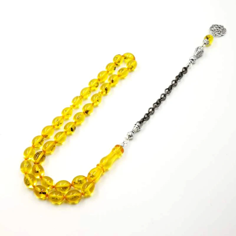 Золотой насекомых Tasbih Ислам Четки 33 бусины роскошный браслет ИД подарок для мусульманские четки человека Misbaha насекомых Золото Браслеты - Окраска металла: 33 beads