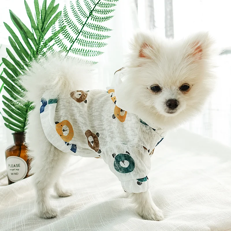 Милый Летний тканевый костюм для собак дышащая сетка INS куртка животных с