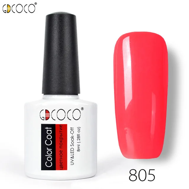 805 GDCOCO ногтей Гель-лак Polygel постоянный Цвета ногтей Soak Off UV Гель светодиодный грунтовка для ногтей УФ-гель для ногтей лак Лаки - Цвет: 805