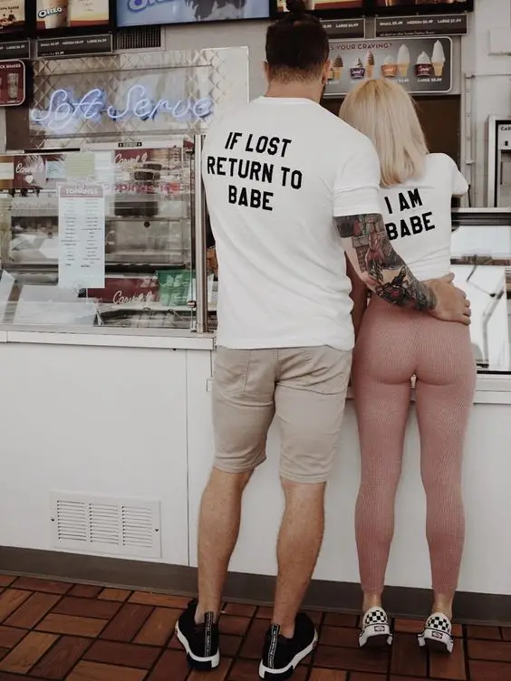 Футболка хлопковая с надписью If Lost Return To Baby I Am
