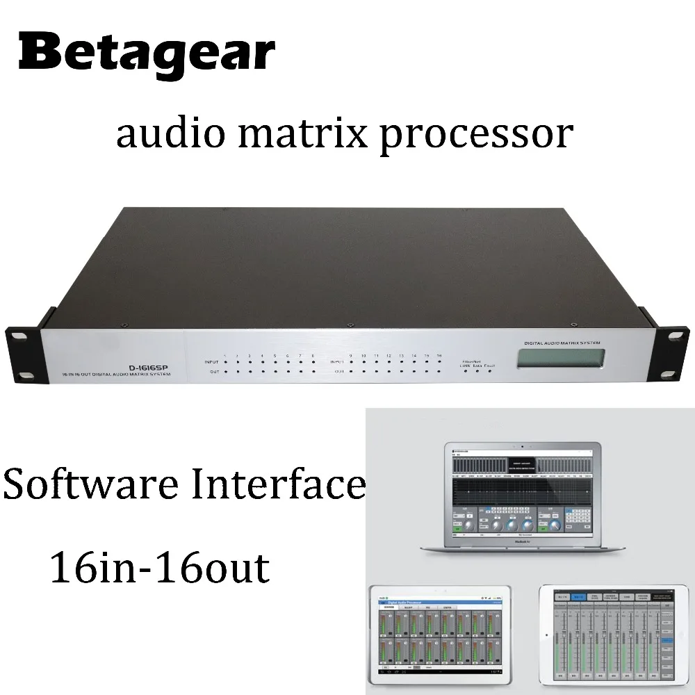 Betagear цифровой аудио матричный процессор DSP 16X16 сигнала 100 240 вольт звуковой