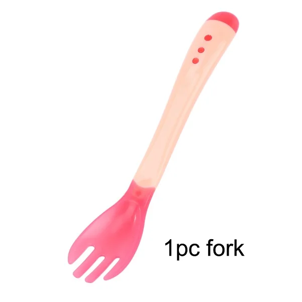 Pink Folk 1 шт./3 шт./детская посуда столовая посуда всасывающая чаша с ложка с датчиком температуры детский обеденный миска для питомца посуда для детей - Цвет: Pink Folk
