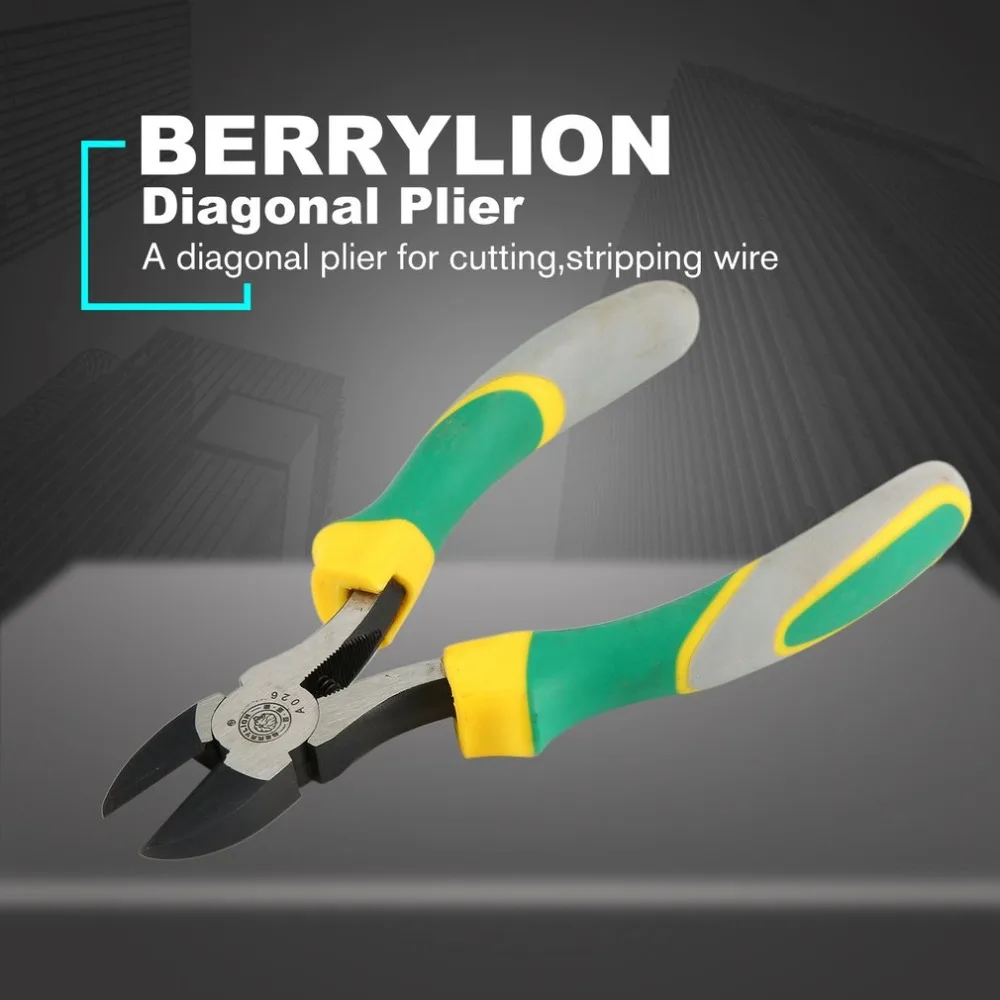 BERRYLION 6&quot Diagonal Pliers Cutter Stripping Side Cutting Copper Cable Wire Electronic Repairing Tool Shear Snip Nipper | Инструменты