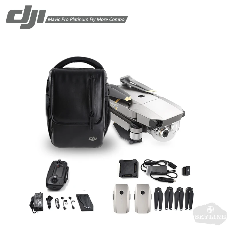 Platinum Combo DJI Mavic Pro Platinum Fly More Combo/dji mavic pro platinum Квадрокоптер 4K HD видео запись Дрон 7 км пульт дистанционного управления 30 минут - Цвет: Platinum Combo