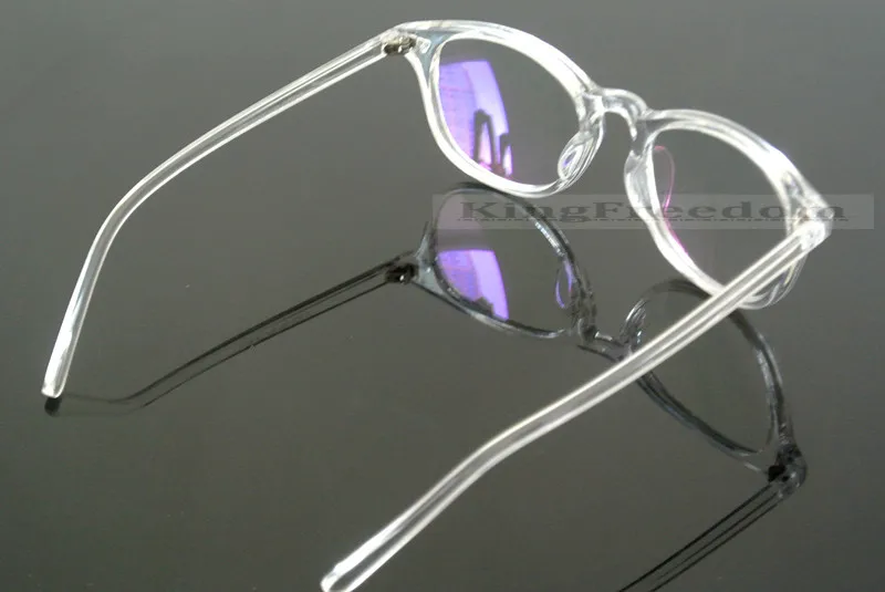 

Vintage Eyeglass Frame Retro clear transparent Full Rim Plain Glasses Spectacles