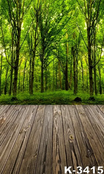 

Green Forest Theme Shooting Backdrop Photograph Vinyl Flooring Photo Studio Backgrounds 5x7FT Digital Computer Printing Backdrop