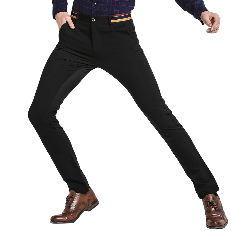 Мужской костюм брюки облегающие деловые всесезонные узкие стрейчевый большой