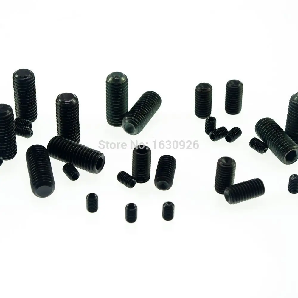 

Free shipping 100 pieces M4x5mm Head Hex Socket Set Grub Screws Metric Threaded Cup Point