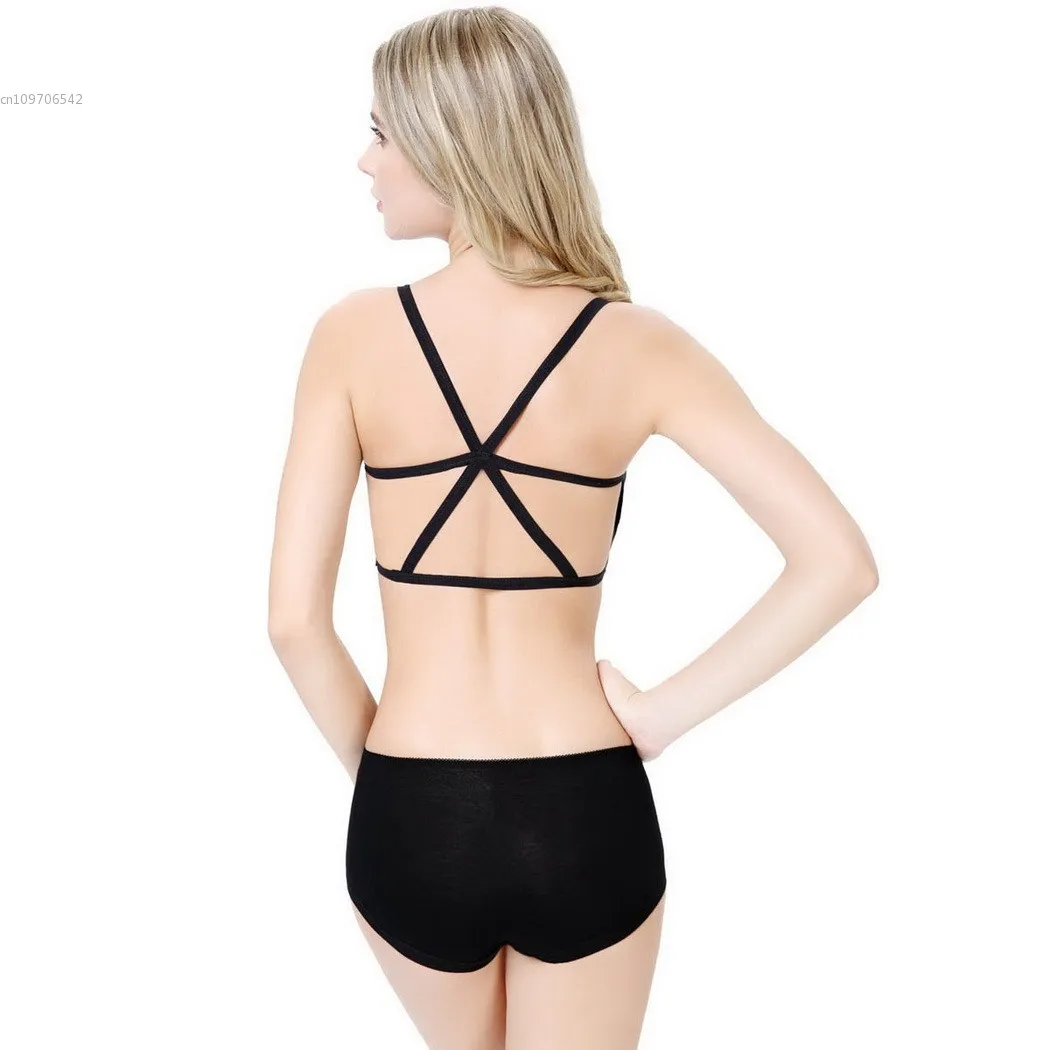 Сексуальные Женщины Мягкий Крест Ремень Спинки Твердые Растениеводство Топы